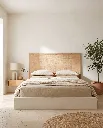 Generated with Kive.ai - A Mediterranean contemporary minimalist bedroom with a very clean_ balanced composition. The space is bright and filled with soft natural daylight coming from a side window out of frame (1).webp