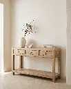 Generated with Kive.ai - A Mediterranean contemporary minimalist interior featuring a high-end mango wood sideboard as the main focal point. The composition is extremely clean_ balanced_ and editorial in style. (9).webp