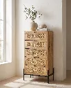 Generated with Kive.ai - A Mediterranean contemporary minimalist interior featuring a high-end mango wood sideboard as the main focal point. The composition is extremely clean_ balanced_ and editorial in style (21).webp